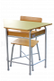 ชุดโต๊ะเก้าอี้นักเรียนทรงคางหมูพาสเทล