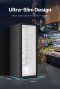ภายในตู้แช่เครื่องดื่ม Haier SC-237FB พร้อมชั้นวางปรับระดับได้ 4 ชั้นและไฟ LED