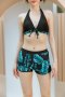 Sumi shorts 3 pcs swimwear - ชุดว่ายน้ำขาสั้นลายใบไม้