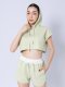 Isabella Hoodie shorts sporty look set - ชุดออกกำลังกาย