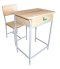 โต๊ะ-เก้าอี้นักเรียน มอก. ระดับ 4  (ประถมศึกษา) แบบขาสีเทา