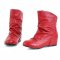  [[พร้อมส่ง 37]] [Boots] [CL-025] Colorful++รองเท้าบู๊ท++รองเท้าบู๊ทสั้นสีแดง