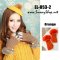  [[*พร้อมส่ง]] [EL-053-2] EL ถุงมือไหมพรมสีส้ม เปิดนิ้วแต่งขนเฟอร์ 
