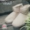 [*พร้อมส่ง 36 38] [TK-982-1] Tokyo Fashion รองเท้าบูทสั้นหนังกำมะหยี่สีครีม ซับขนกันหนาวด้านใน
