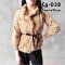 [[*พร้อมส่ง F]] [Cg-038] C-logue เสื้อโค้ทขนมิ้งสีน้ำตาล พร้อมเชือกผูกเอว ใส่กันหนาว