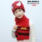 [พร้อมส่ง] [KID-A040-2] หมวกกันหนาวเด็กสีแดงลาย Spider man พร้อมผ้าพันคอไหมพรม ลายเข้าเซตกัน ( สำหรับเด็ก 2-12 ขวบ)