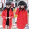 [พร้อมส่ง 120,140,160] [KID-C5003-2] เสื้อโค้ทกันหนาวขนเป็ดด็กผู้หญิงสีแดง มีหมวกฮู้ดแต่งเฟอร์สีดำ เป็นโค้ทยาว มีกระเป๋าหน้าสองข้างซิปหน้าค่ะ