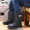 [พร้อมส่ง 40,41,42,43,44,47  ] [Boots] [MB-1001-1] Chove รองเท้าบู๊ทชายสีดำ ผ้าร่มบุขนด้านในใส่กันหนาวลุยหิมะได้ไม่เปียกค่ะ