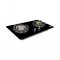 2-type tempered glass built-in-hob, infrared and brass