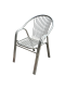 เก้าอี้พนักพิง สแตนเลส ความสูงรวมที่พัก 80cm.