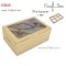 KB45 กล่องเบเกอรี่ / คัพเค้ก 6 หลุม คราฟท์