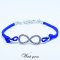 Infinity bracelet (blue)