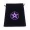 Black Slipknot Bags with Purple Pentacle