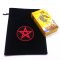 Black Slipknot Bags with Red Pentacle