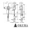 E-OK-250MCH รอกไฟฟ้าแบบพกพา OKURA ยก 250 กก. โซ่ยาว 3 เมตร