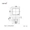 CT6403Z2P(HM) ตะแกรงกันกลิ่น สำหรับท่อระบายน้ำขนาด 2.5″ (หน้าแปลน 4″)