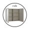 V4202PW ตู้กระจกเงาบานเปิดคู่ สี Patina Walnut