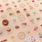 ผ้า cotton Yuwa Japan ลาย Mini Macaron พื้นอมชมพู  ขนาด 1/4 เมตร (50*55 ซม.)