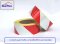 Starflex สติ๊กเกอร์ สะท้อนแสง เทปกาวตีเส้น ผิวเรียบ ลายเฉลียง สีขาวแดง(copy)
