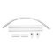 ราวแขวนม่านอลูมิเนียมโค้งเข้ามุม Smart Curve สีขาว