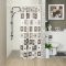 TEXTILE SHOWER CURTAIN POLY SPATEX DESIGN