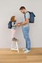 Vintage Little One & Me Diaper Backpack reflective Big, Navy