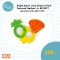 Bright Starts  Juicy Chews 3-Pack Textured Teethers ยางกัดรูปผลไม้