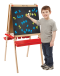 Melissa & Doug รุ่น 9336 Deluxe Magnetic Standing Easel ชุดกระดานสองหน้าที่ครบครัน ด้านหนึ่งเป็นกระดานดำและกระดานแม่เหล็กในตัว อีกด้านเป็นไวท์บอร์ดอย่างดี ในชุดมาพร้อมตัวอักษรแม่เหล็ก