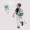 Medium Backpack, Little Monsters, Bouncing Bob