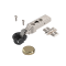 Glass door hinge