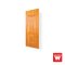 PVC Mullion Door with Golden Teak Pattern Wintech