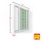 UPVC Sliding Door with Wrought Iron + 2 Layers of Glass