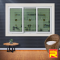 3 UPVC Sliding Windows with Wrought Iron + 2 Layers of Glass