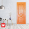 PVC Solid Door, Mullion with Red Oak Pattern, Wintech