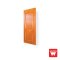 PVC Solid Door, Mullion with Red Oak Pattern, Wintech