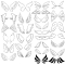 Twobefriend  30 Wigs Stamps Brushes Set   |PROCREAT BRUSHED|