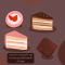 Twobefriend Mini Cake Set |PROCREAT BRUSHES |