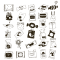Twobefriend 30 Snacks Yum yum Set  |PROCREAT BRUSHED|