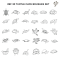 2BF 30 TURTLE CAFE BRUSHES SET   |PROCREAT BRUSHED|