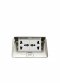 Double Universal Floor Socket with Outlet Box