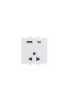 เต้ารับ สามรู พร้อม USB และ USB-C