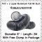 Flexible Air Duct with Double Layer Aluminium Foil 8 Inches - 2 Meters Length With Duct Clamp