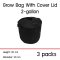 แพ็ค 3! ถุงปลูกต้นไม้แบบผ้า ขนาด 2 แกลลอน สูง 20ซม เส้นผ่าศูนย์กลาง 20ซม พร้อมฝาปิดเก็บความชื้นในดิน Smart Grow Bag 2-Gallon Height 20cm Diameter 20cm Fabric Pot with cover