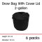แพ็ค 6! ถุงปลูกต้นไม้แบบผ้า ขนาด 2 แกลลอน สูง 20ซม เส้นผ่าศูนย์กลาง 20ซม พร้อมฝาปิดเก็บความชื้นในดิน Smart Grow Bag 2-Gallon Height 20cm Diameter 20cm Fabric Pot with cover