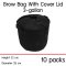 แพ็ค 10! ถุงปลูกต้นไม้แบบผ้า ขนาด 3 แกลลอน สูง 22ซม เส้นผ่าศูนย์กลาง 25ซม พร้อมฝาปิดเก็บความชื้นในดิน Smart Grow Bag 3-Gallon Height 22cm Diameter 25cm Fabric Pot with cover