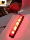 LEOMAX [ดวงไฟเหลี่ยม ML-1147  แดง] -  ดวงไฟทับทิมสะท้อนแสงทรงสี่เหลี่ยม พร้อมดวงไฟสำหรับติดตั้ง รุ่น ML-1147 ทับทิมสีแดง ชุด 1 ชิ้น