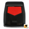 LEOMAX [ถาด PVC HYBRID ดำ-ใยแดง หน้า แพค 1 ชิ้น] - ถาดปูพื้นพลาสติก PVC พร้อมใยไวนิล รุ่น LION KING  ด้านหน้า แพค 1 ชิ้น (สีดำ - ใยแดง)