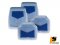 LEOMAX [{ชุด 4 ชิ้น} ถาด PVC HYBRID ดำ ใยน้ำเงิน] -  ชุด 4 ชิ้น ถาดปูพื้นพลาสติก PVC พร้อมใยไวนิล รุ่น LION KING  (หน้าx2, หลังx2) (สีฟ้าใส - ใยน้ำเงิน)