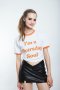 thursday white tee-small size
