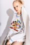 DISNEY REWORK SWEATER GRAY